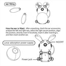 GobekUsa Galaxy Bunny Astronaut Projector: Moon and Star Night Light for Children