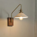 GobekUsa Copper Ceramic LED Wall Lamps Modern Style for Bedroom Living Room Bar