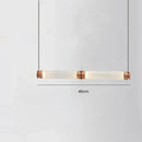 GobekUsa Luna Glass Tube Chandelier for Kitchen Dining Staircase LED Pendant Lamp