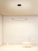 GobekUsa Circle Wave LED Pendant Chandelier for Modern Living Dining Bedroom Lighting