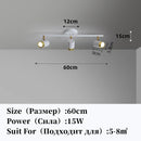 GobekUsa LED Chandelier with Spotlights for Living Room Bedroom Ceiling Decor