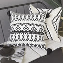 GobekUsa Geometric Tufted Cotton Woven Cushion Cover 45x45cm for Home Sofa Bed Decor