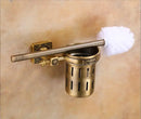 GobekUsa Aluminum Carved Toilet Brush Holder Set