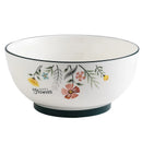 GobekUsa Bone China Rice Noodles Bowl and Dinner Plate Set