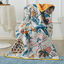 GobekUsa Cotton Gauze Peacock Bath Towel - Soft, Skin-Friendly, Quick Dry - 90x180cm