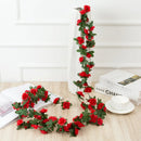 GobekUsa 250cm Rose Flowers Vine Garland Autumn Cane Backdrop Decor