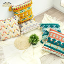 GobekUsa Bohemian Floral Throw Pillow Cover with Tassels