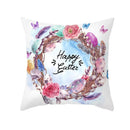 GobekUsa Easter Rabbit & Eggs Pillowcase: Festival Home Decor Flower Bunny Print Cushion Cover