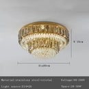 GobekUsa Crystal Round Ceiling Chandelier for Modern Room Decor, Luxury Lamps - 2025 Lumens