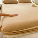 GobekUsa Cozy Milk Velvet Fitted Sheet for Autumn & Winter Mattress Topper