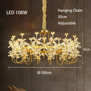 GobekUsa Butterfly Chandelier: Modern LED Dimmable Pendant Lamp Luxe Crystal Decor-Light 2024