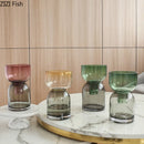 GobekUsa Glass Vase Hydroponics Flower Pots for Desk Decoration and Floral Arrangement