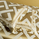 GobekUsa American Jacquard Brocade & Egyptian Cotton Embroidered Bedding Set with Pillowcase