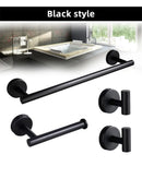 GobekUsa Brushed Gold Bathroom Hardware Set: Towel Holder, Paper Holder, Robe Hook