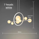 GobekUsa Bubble Glass Chandelier LED Dining Table Spherical Lighting