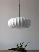 GobekUsa Handmade Silk Pumpkin Pendant Lamps for Dining, Living, and Study Spaces
