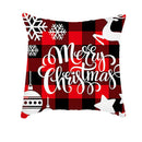 GobekUsa Christmas Cushion Cover 45x45cm Xmas Pillowcase for Sofa - Happy New Year 2023