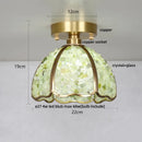 GobekUsa Glass Crystal Ceiling Light Fixture Modern Nordic Design
