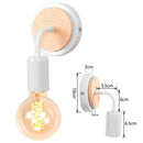 GobekUsa Industrial LED Wall Light Retro Loft Lamps E27 Iron Lampshade Sconce