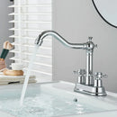 GobekUsa Black Brass Waterfall Basin Faucet - Single Handle Vanity Tap