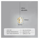 GobekUsa LED Bedside Pendant Light Modern Decor Chandelier for Bedroom Living Room