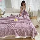 GobekUsa Lambswool Coral Flannel Blanket for Home & Office - Cozy Sofa & Bed Cover