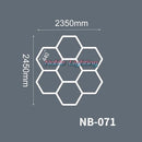GobekUsa Hexagon LED Ceiling Light for Barbershop and Garage Hair Salon