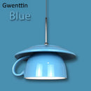 GobekUsa Ceramic Cup Pendant Light: Stylish LED Hanging Lamp for Home Decor and Kitchen