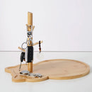 GobekUsa Cat Wooden Key Rack Holder Tray Tree Branch Hook Desktop Storage