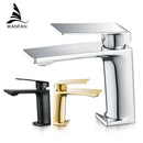 GobekUsa Brushed Nickel Bathroom Sink Faucet Single Handle Basin Mixer Tap