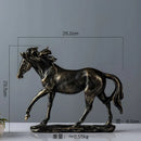 GobekUsa Elegant Horse Resin Statue for Home Office Decor