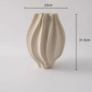 GobekUsa Geometric Folding Ceramic Flower Vase Home Decor Handicrafts