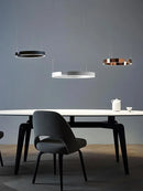 GobekUsa LED Round Ring Chandelier for Dining Room, Living Room, and Bedroom