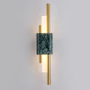 GobekUsa Green White Marble Wall Lamp - Luxury Golden Decor LED Light