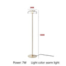 GobekUsa Circular Glass Lampshade Floor Lamp for Living Room Office LED Lights