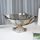 GobekUsa Large Crystal Glass Fruit Plate | Elegant Home Luxury Decor Ornaments