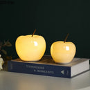 GobekUsa Glowing Ceramic Apple Room Decor Sculpture with LED Light Display.