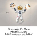 GobekUsa Astronaut Moon Planet Table Lamp Night Light Bedroom Decor Spaceman Theme