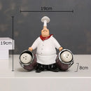 GobekUsa Bearded Chef Resin Figure Sculpture Modern Kitchen Desk Decor Ornaments