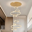 Modern Sculptural Ring Pendant Light Chandelier