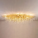 GobekUsa Golden Chandelier Modern Luxury LED Glossy Ceiling Lamp