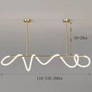 Modern Linear Brushed Stainless Pendant Light