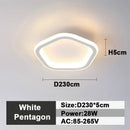 GobekUsa LED Ceiling Lamp: Square Round Indoor Lighting, Bedroom, Entrance Hall, Neutral/Cool/Warm White