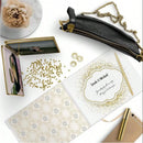 GobekUsa Guest Book & Pen Set - Elegant 9"x7" Wedding Message Notebook