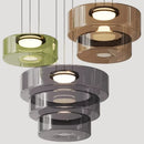 Nordic Glass Pendant Light in Green or Gray