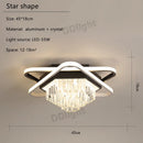 GobekUsa Crystal Industrial Pendant Lamps Set for Modern Living Room Bedroom Kitchen Decor