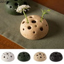 GobekUsa Lotus Seedpod Ceramic Vase Artificial Flower Pot Modern Desk Decor