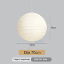 GobekUsa Japanese Style LED E27 Round Ball Pendant Lamp for Home Decor