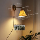 GobekUsa Ceramic LED Wall Sconce Pull Chain Switch for Dining Bedroom Bathroom Mirror