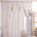 GobekUsa Boho Macrame Tassel Curtain Tapestry for Wedding Décor & Window Treatment